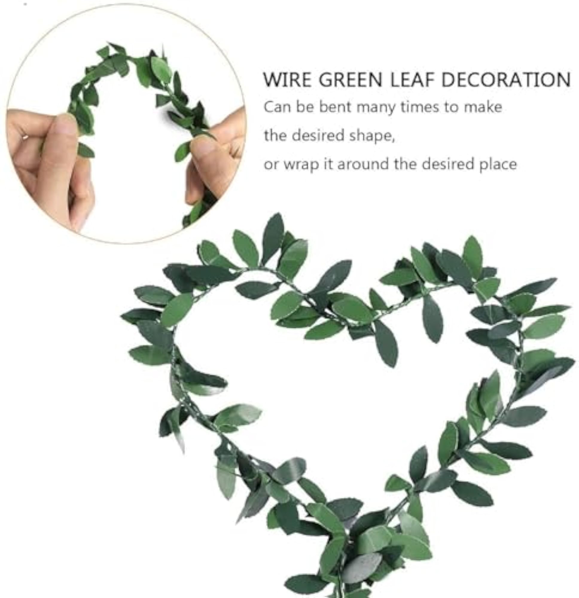 Artificial Green Foliage Leaves Roll, Home Decor Wedding